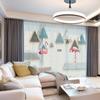 Estilo Nórdico Ins Cortina Opaca Doble Espesor Cortina de Tela Simple Moderna Cortina de Gasa Decoración de Dormitorio Ventana de Sala de Estar