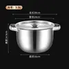 Bacia de Banha de Aço Inoxidável com Duas Alças Grande Capacidade Tambor de Armazenamento de Óleo Bacia Tambor de Óleo com Tampa Cozinha Grande Tanque de Banha com Filtro