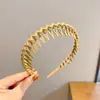 2025 Moda Diadema Ondulada Corona Alta Pinza para el Cabello Presión Diadema Deportiva Versátil para Lavado de Cara Nuevo Modelo para Mujer