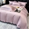 Novo conjunto de quatro peças estilo hotel de luxo com algodão de fibra longa, lençol e capa de edredom 100% algodão, atacado de roupa de cama para casa de temporada de luxo