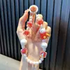 Cadena para Teléfono Móvil con Cuentas de Hongo Llavero Cadena Colgante para Teléfono Móvil Pulsera Acrílica Femenina Colgante para Bolso Pequeño Regalo Venta al por Mayor