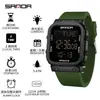 Reloj Deportivo Sanda, Reloj Electrónico Cuadrado de Cuenta Regresiva de Moda para Estudiantes, Reloj Despertador Multifuncional de Moda, Reloj de Pulsera con Pantalla Única al por Mayor