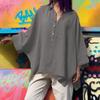 Deseo Estación Independiente Amazon Explosiones Ropa de Murciélago para Mujer Top Holgado de Algodón y Lino Casual para Mujer Talla Grande Ropa para Mujer