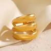Moda Europea y Americana Estrella de Cuatro Puntas Anillo Geométrico Simple Hueco para Mujer Personalidad Tendencia Abierto Ajustable Anillo para Dedo de Acero de Titanio