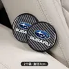 Adecuado para Subaru Forester Xv Outback Impreza Legacy Crosst Coche Patrón de Fibra de Carbono Aislante Térmico Posavasos para Taza de Agua