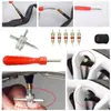 Válvula de Neumático de Coche Núcleo Bicicleta Motocicleta Herramienta de Instalación Kit de Reparación Set de 33 Piezas Combinación Multifuncional