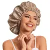 Amazon Venta Caliente Transfronteriza Extra Grande Doble Capa para Mujer Hogar Comercio Exterior Pañuelo para la Cabeza Cuidado del Cabello Posparto Sombrero Redondo Gorro de Dormir de Satén