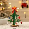 2026 Nova Decoração de Natal Pequena Árvore de Natal de Mesa Pacote de Material DIY para Casa Mini Enfeite Pequeno Presente