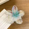 Presilha de Cabelo Grande Desenho Animado de Cachorrinho com Flor para Mulheres Nova Presilha Tubarão de Alto Padrão para Volume no Cabelo Presilha de Cabelo na Parte de Trás da Cabeça