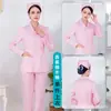 Uniforme de Enfermera para Mujer de Manga Corta de Verano Traje Dividido de Manga Larga Azul Médico Dental Belleza Hospital Oral Ropa de Trabajo