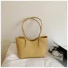 2025 Nova Bolsa Tote Simples Casual Feminina Outono Inverno Fluido Textura Popular Bolsa de Ombro Único Grande Capacidade Bolsa para o Dia a Dia