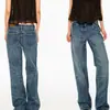 Jeans Casuales de Pierna Recta Bajos Lavados Ajustados con Bigotes de Gato Retro Northbuts 2026 Nueva Tendencia de Verano