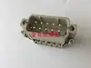 Conector de válvula solenóide de canal quente HA-016-M pequeno plugue de aviação macho e fêmea de 16 pinos 09200162612/2812