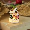 Transfronterizo Nuevo Navidad Luminoso Resina Casa Pequeña Papá Noel Paisaje Regalo Adornos Decoraciones Navideñas