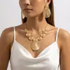 Nueva Cadena de Cintura Metálica para Mujer con Patrón Espiral, Decoración de Cadena Estilo Étnico Retro, Accesorio de Moda Transfronterizo Europeo y Americano