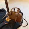 Bolsos para Mujer 2025 Primavera Novedad de Moda para Mujer Retro de Mano Bolso Cuadrado Pequeño Diseño Nicho Bolso Bandolera de un Solo Hombro