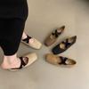 Sapatos de Salto Baixo Quadrados para Mulheres, Novo Estilo Primavera e Outono 2026, Sapatilhas Mary Jane Retrô Francesas Delicadas de Fada