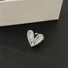 Cuffs para Orejas Geniales y Elegantes con Estrella de Circonita Microincrustada y Aretes en Forma de Corazón para Niñas, Aguja de Plata 925 Joyería de Plata al por Mayor Aretes de Estrella de Cinco Puntas