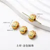 Contas Espaçadoras Cor-Preservante Dourado Areia Pingente Apanhador de Sonhos Lótus Caractere de Bênção Contas Espaçadoras com Furo Passante Acessórios DIY Pingente de Pulseira Acessórios de Joias