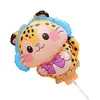 Novo Balão de Folha Grande de Desenho Animado Duoyang com Clipe, Balão Infantil de Clipe de Desenho Animado para Barracas de Rua