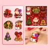 Cartão Pirulito de Natal Cartão DIY Cartão de Bênção Cartão de Cumprimentos Novo Cartão de Decoração para Embalagem de Presente de Doces para Crianças