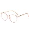 Nuevo armazón de gafas de fábrica al por mayor Armazón de gafas TR90 redondo transfronterizo para hombres y mujeres disponible película anti-luz azul 2250