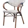 Silla de Mimbre para Exteriores, Mesa y Sillas de Mimbre para Ocio al Aire Libre, Muebles Combinados Impermeables y con Protección Solar para Patio, Jardín, Balcón, Terraza de Hotel