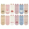 Calcetines para Bebé Primavera y Otoño Estilo Ab Alta Elasticidad Calcetines de Piso para Bebé Antideslizantes para Niños Pequeños Dibujos Animados Anti-Frío de Caña Media