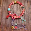 Suministro de fábrica pulsera de hueso de camello material de sangre jade talla de hueso de camello pulsera original DIY hueso juego en vivo suministro