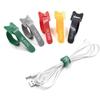 Suministrado Directamente por el Fabricante, Correas de Velcro para Cables con Forma de Cabeza de Gato y Agujeros, Correas Adhesivas en Forma de T para Gestión de Cables, Lazos de Velcro Doble Cara para Cables