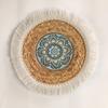 Tapete de jantar de capim-jacinto-d'água da Amazônia, tapete de grama para costurar, cabaça, base para copos, mesa de jantar, tigela com isolamento térmico, tapete decorativo para fotografia