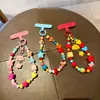 Corrente de celular DIY original com contas de dopamina, acessório popular fofo para bolsa de menina, alça de mão anti-perda para câmera CCD