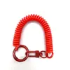 Hebilla de Puerta Pintada de Color Cuerda de Resorte Aleación Llavero de Resorte Llavero de Bolso Accesorios Línea de Honda Antiperdida Cordón