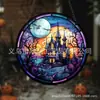 Apanhador de Sol de Acrílico de Halloween Aranha Abóbora Morcego Decoração de Jardim Pingente Atacado em Estoque