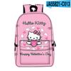 Mochila Nueva para Gato Transfronteriza 3D Gran Capacidad Mochila Totalmente Estampada Gato Hello Kitty
