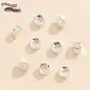 Chapado en Cobre Oro Verdadero 18K Retro Cuenta Grande de 10,000 Caracteres Agujero Grande Color Oro 14K Representa Pulsera de Cuentas DIY Accesorios para Collares