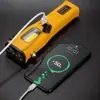 Luz de Emergencia Magnética Fuerte para Coche, Martillo de Seguridad de Doble Cabezal Multifuncional para Emergencias de Coche, Carga Solar, Luz Fuerte