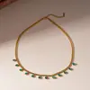 Collar de Múltiples Capas Electroplateado con Oro Real de 14K Nuevo 2025 Cadena de Clavícula Personalizada Transfronteriza Europea y Americana Lujo Accesible Collar de Gama Alta