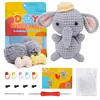Paquete de Materiales para Crochet de Lana Set Muñeca de Peluche de Tejido Muñeca Tejida Muñeca de Ganchillo Tejido DIY