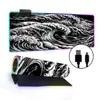 Alfombrilla de ratón luminosa RGB para Gaming E-Sports Pad para teclado Transfronterizo Estilo nacional Engrosada Pad para escritorio de oficina LED Colorida Tamaño Grande