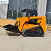 Exportado a Asia Central, el Minicargador Compacto de Orugas Ht75 Es un Cargador Multifuncional de Dirección en el Lugar