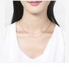 Venta al por mayor de fábrica joyería de cadena de moda collar delgado de cadena DIY collar de cobre con cadena cadena pequeña de semilla de melón corta para mujer