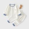 Conjunto de Verano Delgado para Bebé Ropa de Aire Acondicionado de Manga Larga Pijama para Recién Nacido Algodón de Oxígeno Ice Sin Costuras de Una Pieza