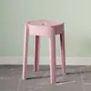 Bancos Domésticos Nórdicos, Plástico Engrosado, Bancos Apilables para Mesa de Comedor, Bancos Molino de Viento, Bancos Redondos Altos de Repuesto, Bancos de Plástico
