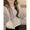 O Suéter de Lã com Listras Vermelhas Favorito de Yourjin Estilo Ressurreição