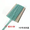 Accesorios de Ropa Hechos a Mano DIY Hilo de Perro Colorido Encaje Estrecho Decoración de Borde para Ropa de Muñeca Ancho aproximadamente 1 cm