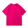 Camiseta de Algodón Puro Camiseta Publicitaria Personalizada 210g Hombro Descubierto Holgada Camiseta Cultural Logotipo Estampado Ropa de Verano Ropa de Trabajo Manga Corta