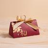 Estilo Chino vino tinto Portátil Caja de Dulces para Compromiso Caja de Dulces para Compromiso de Boda Caja Vacía de Dulces Estilo Chino Regalo de Acompañamiento para Anillo de Madera