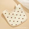 Babero para Bebé en Forma de U, Toalla de Saliva Impermeable de Algodón Puro, Absorbente y No Moja Fácilmente la Ropa, Baberos al por Mayor