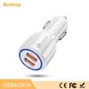 Cargador de Coche de Carga Rápida Qc3.0 en Stock 3.4A Cargador de Teléfono para Coche Qc3.0 Cargador de Coche USB Dual para Uso en Vehículo